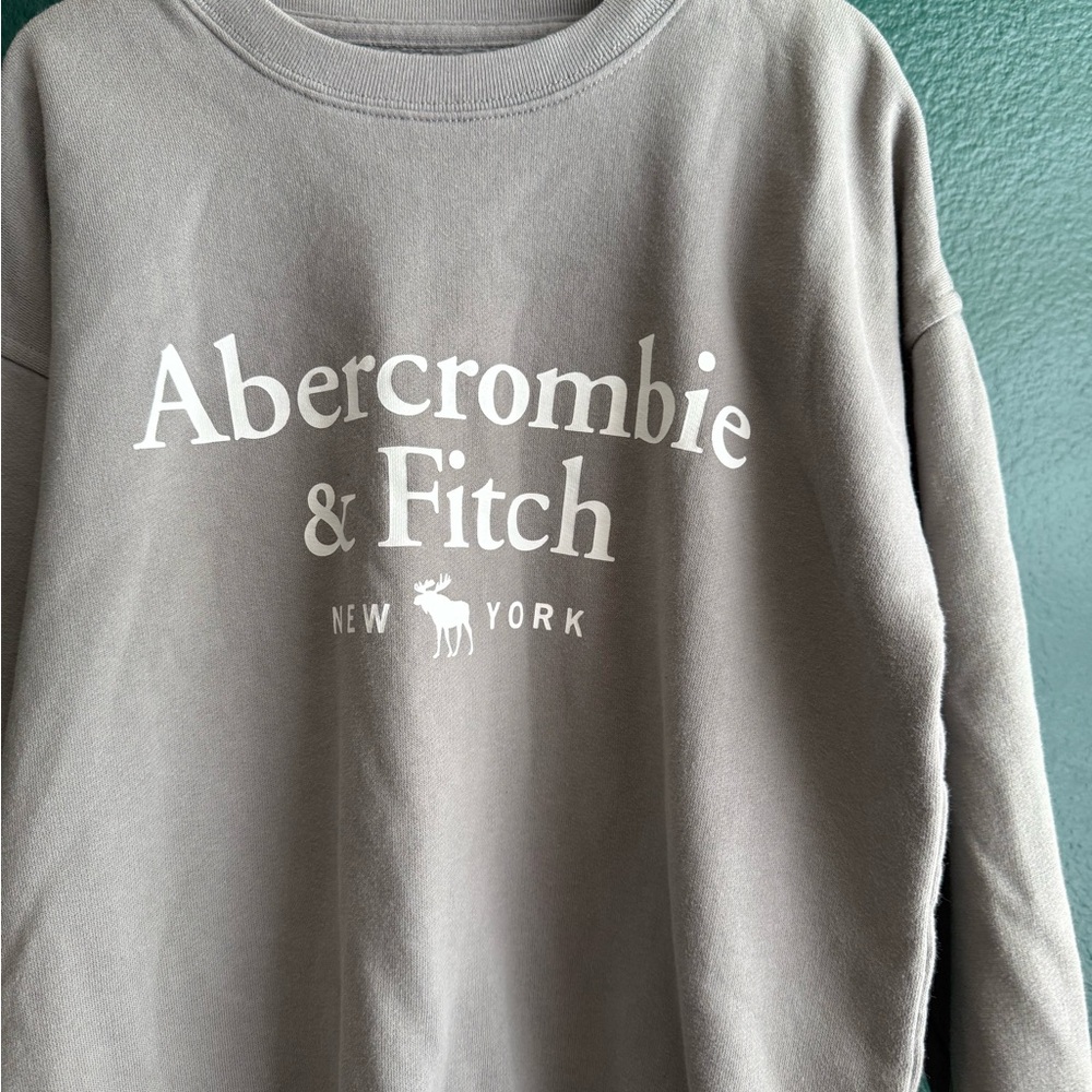 Abercrombie & Fitch Grey crew Sweatshirt